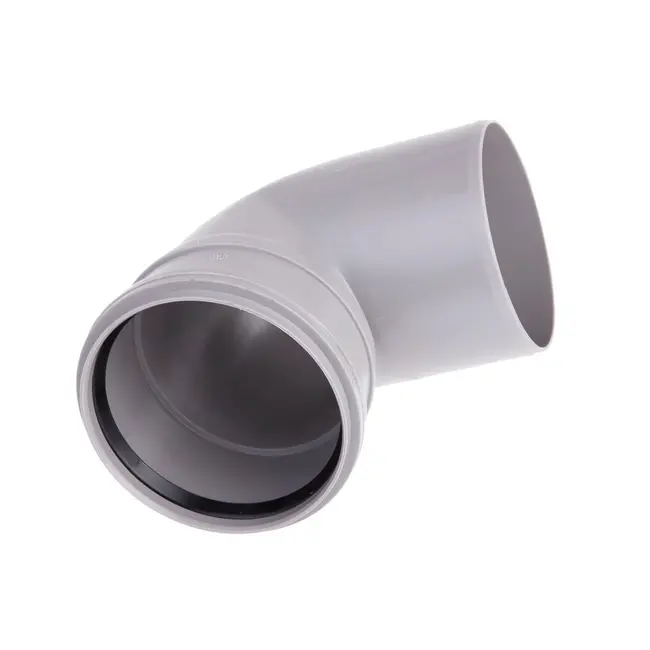 Kolano kanalizacyjne Pipelife 90° 110 mm szare 