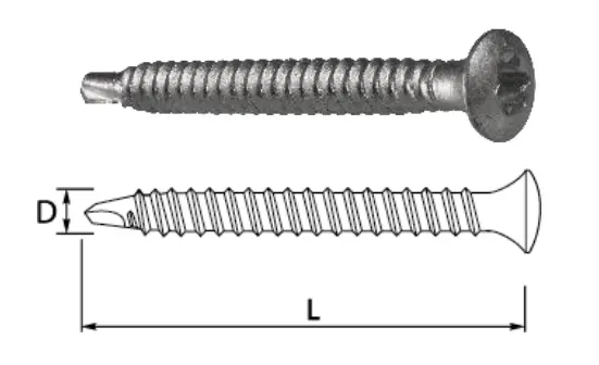 Wkręt dachowy samowiercący do stali GTS-B ETANCO