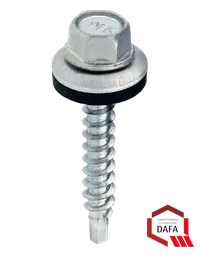 Wkręt samowiercący z podkładką EPDM do mocowania blach do podłoża drewnianego WFDOC Klimas