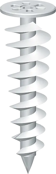 Wkręt spiralny ślimakowy tworzywowy do styropianu KLIMAS